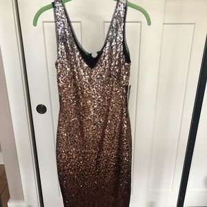 RACHEL by Rachel Roy sequin midi sheeth dress size 2